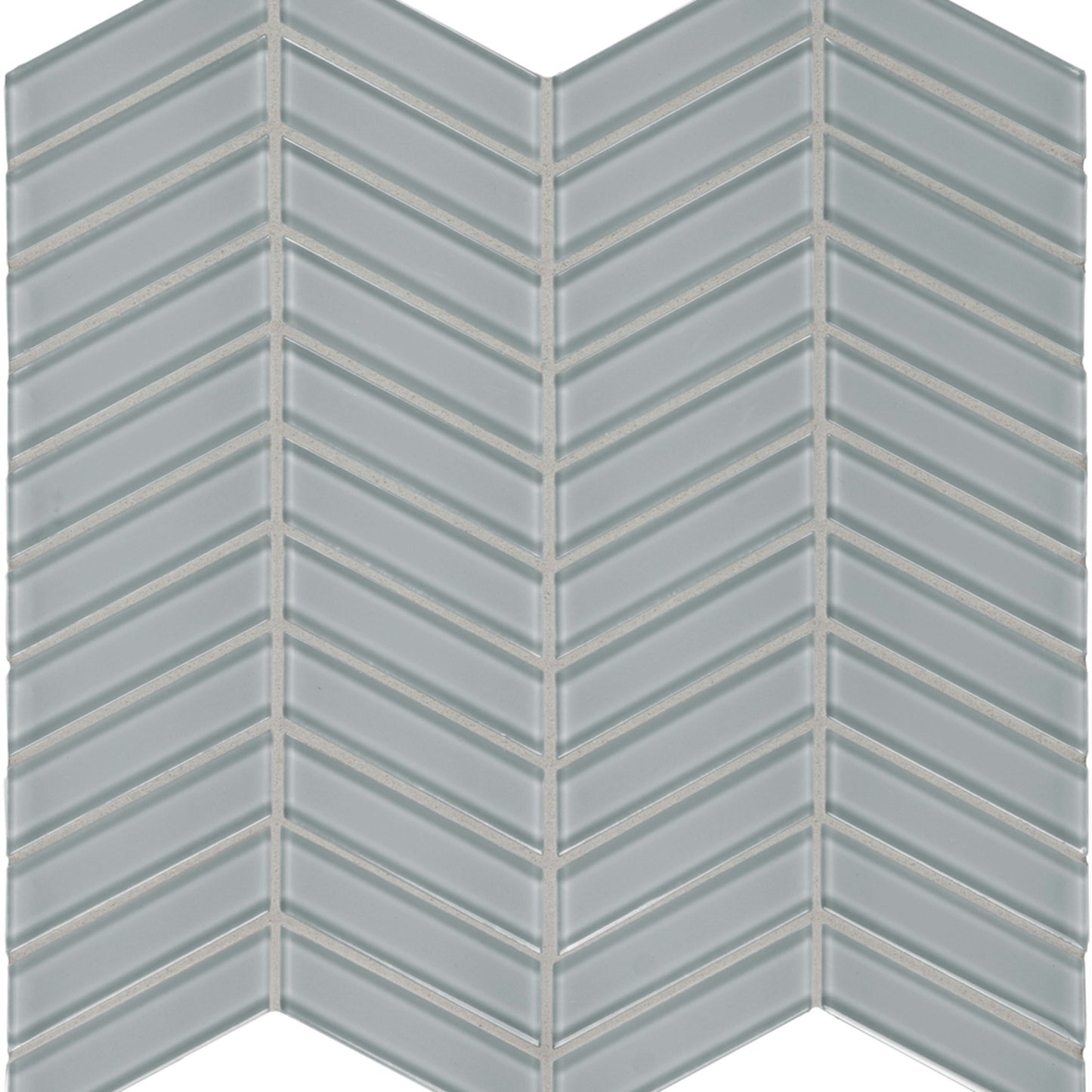 Debut in Cliff Chevron Glass Tile