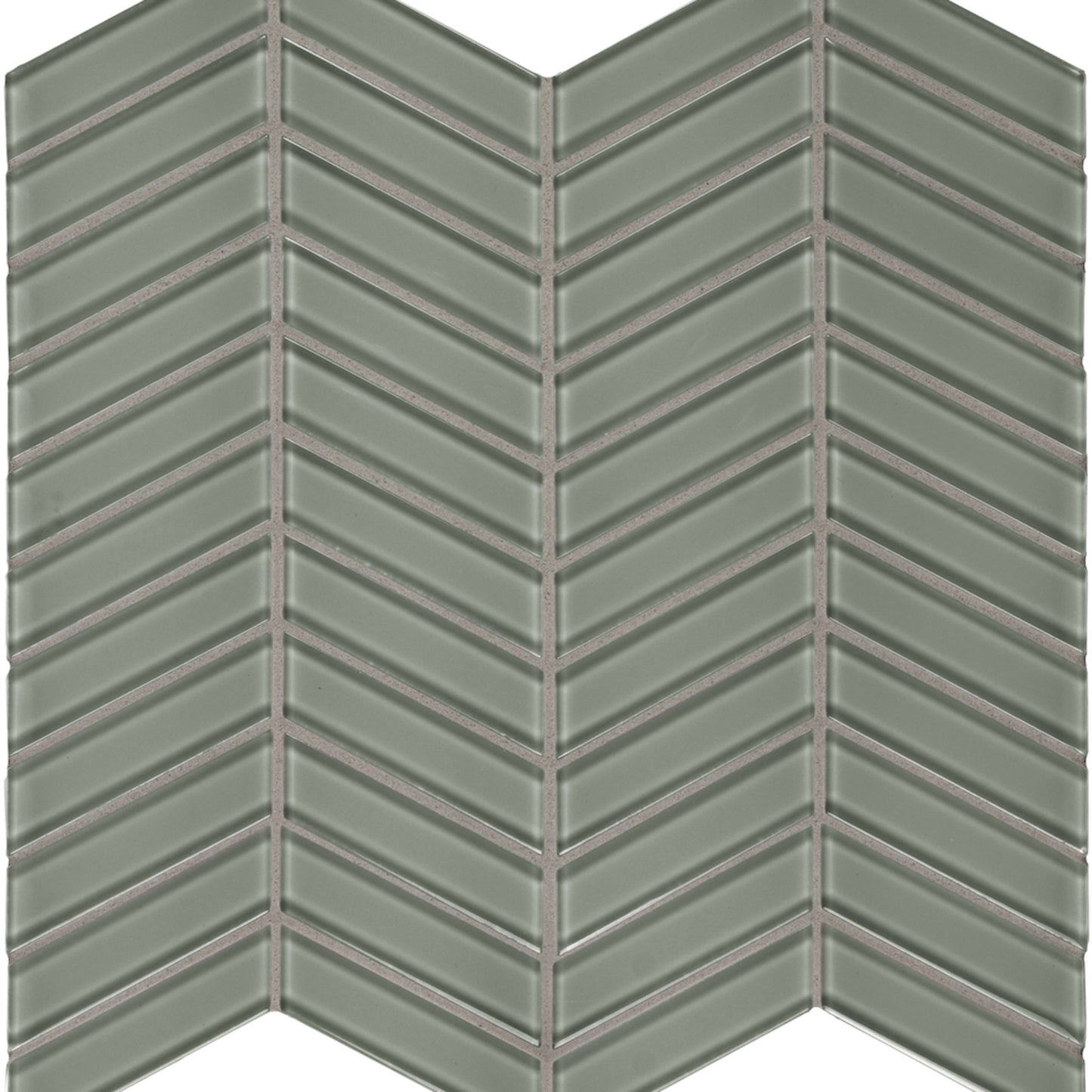 Debut in Clay Chevron Glass Tile