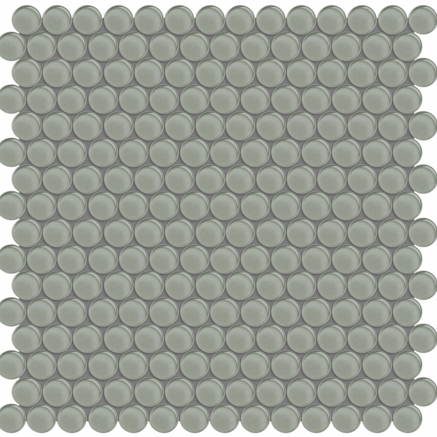 Debut in Clay Penny Round Glass Tile