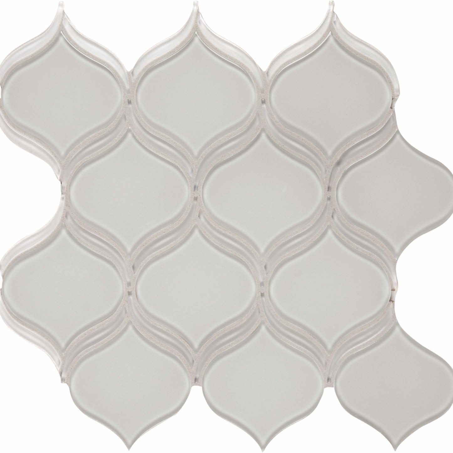 Debut in Dew Arabesque Glass Tile