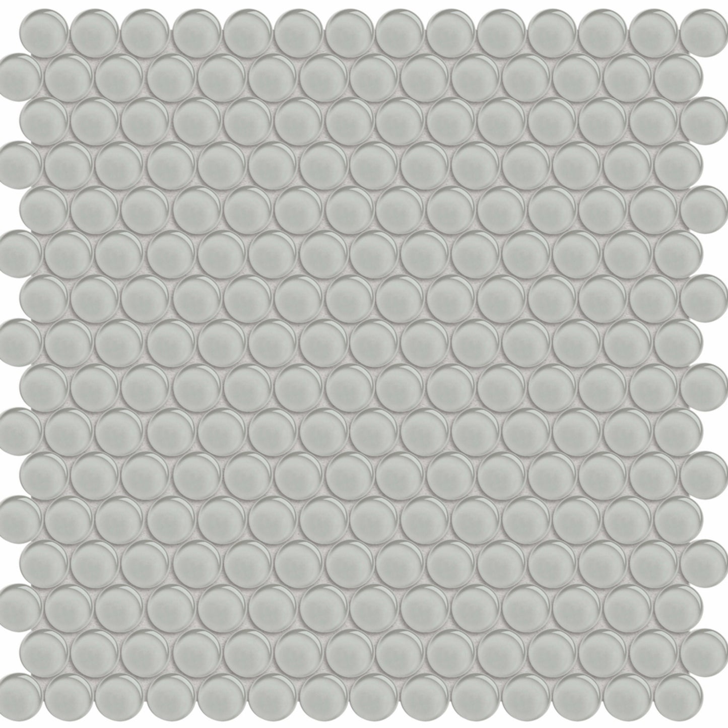 Debut in Dew Penny Round Glass Tile