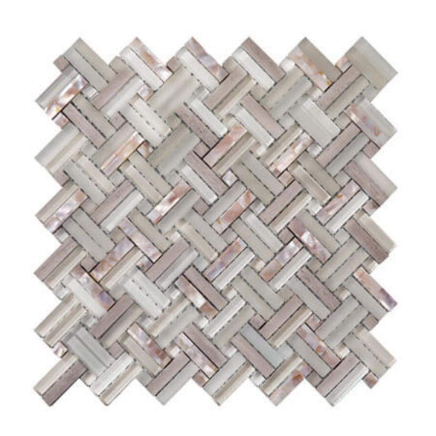 Captiva in Sand/Natural _ Basketweave Tile