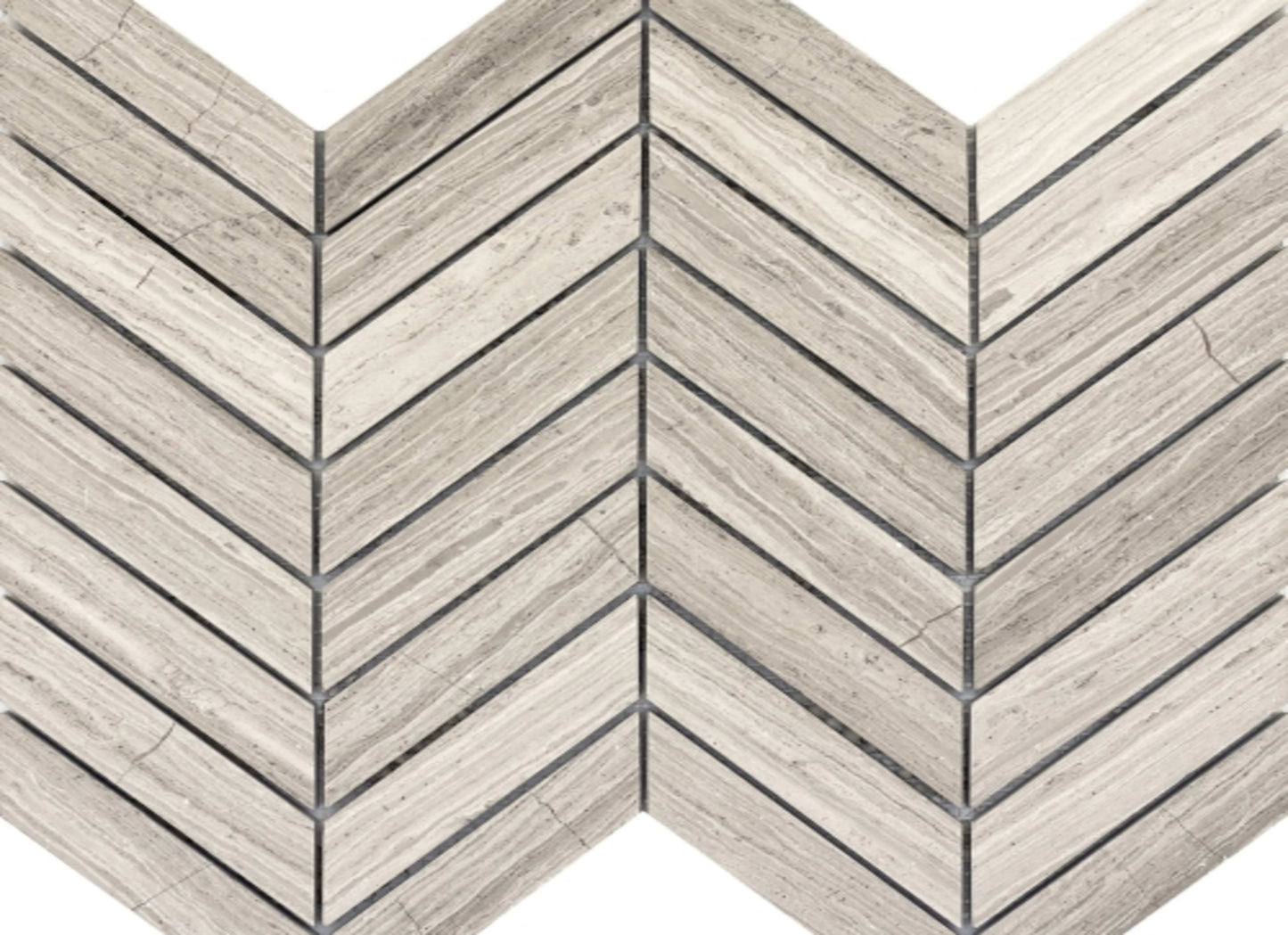 Metro in Cream - Chevron Honed