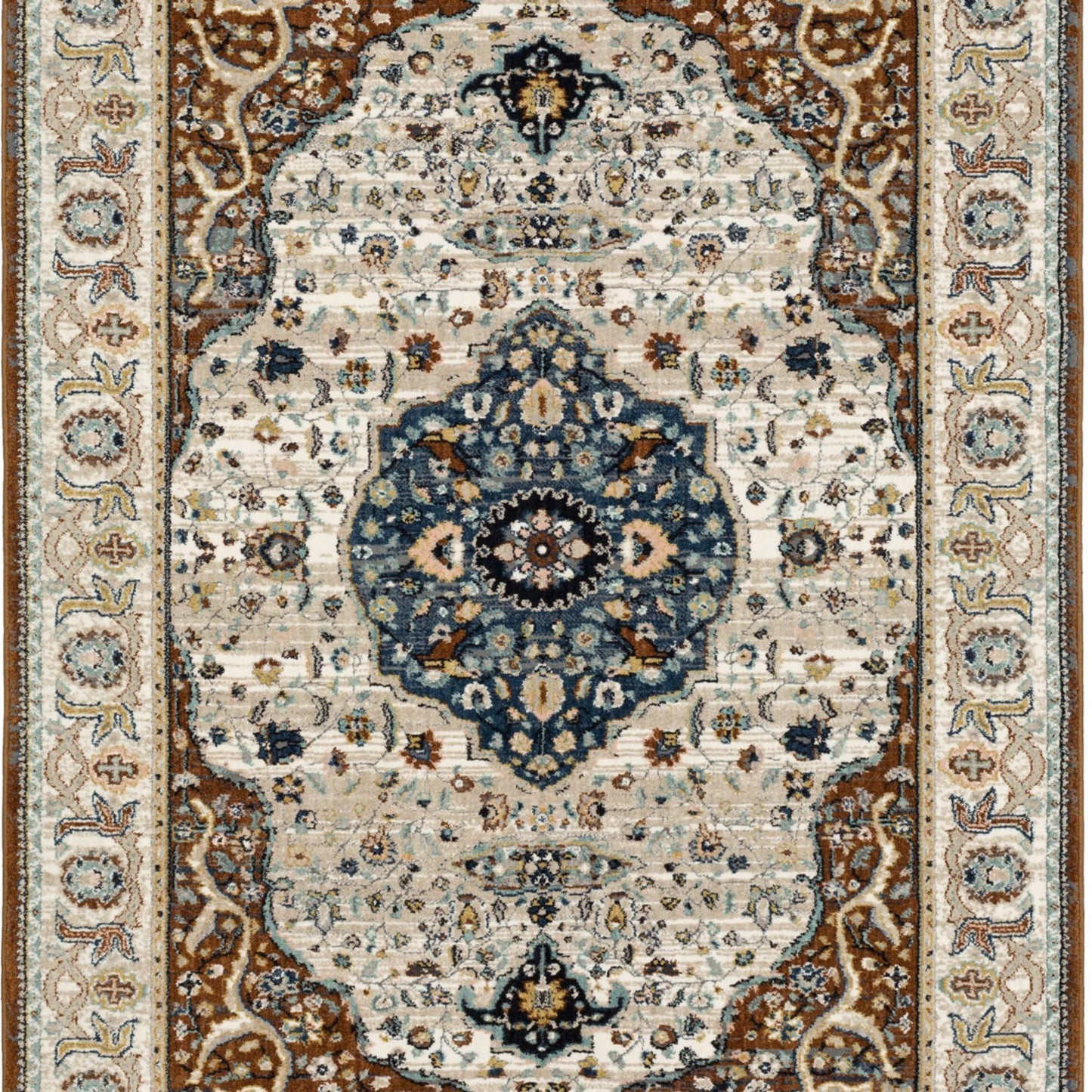 Chronos Rust in Rust Area Rugs