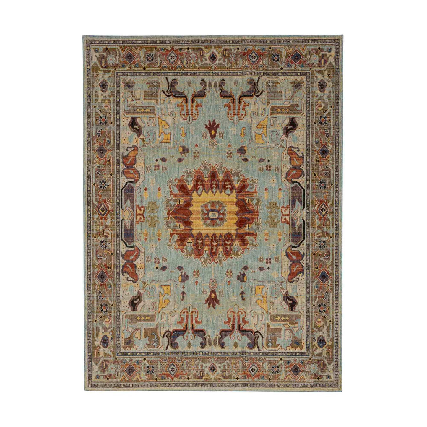 Covetous Blue in Blue 8'X11' Area Rugs
