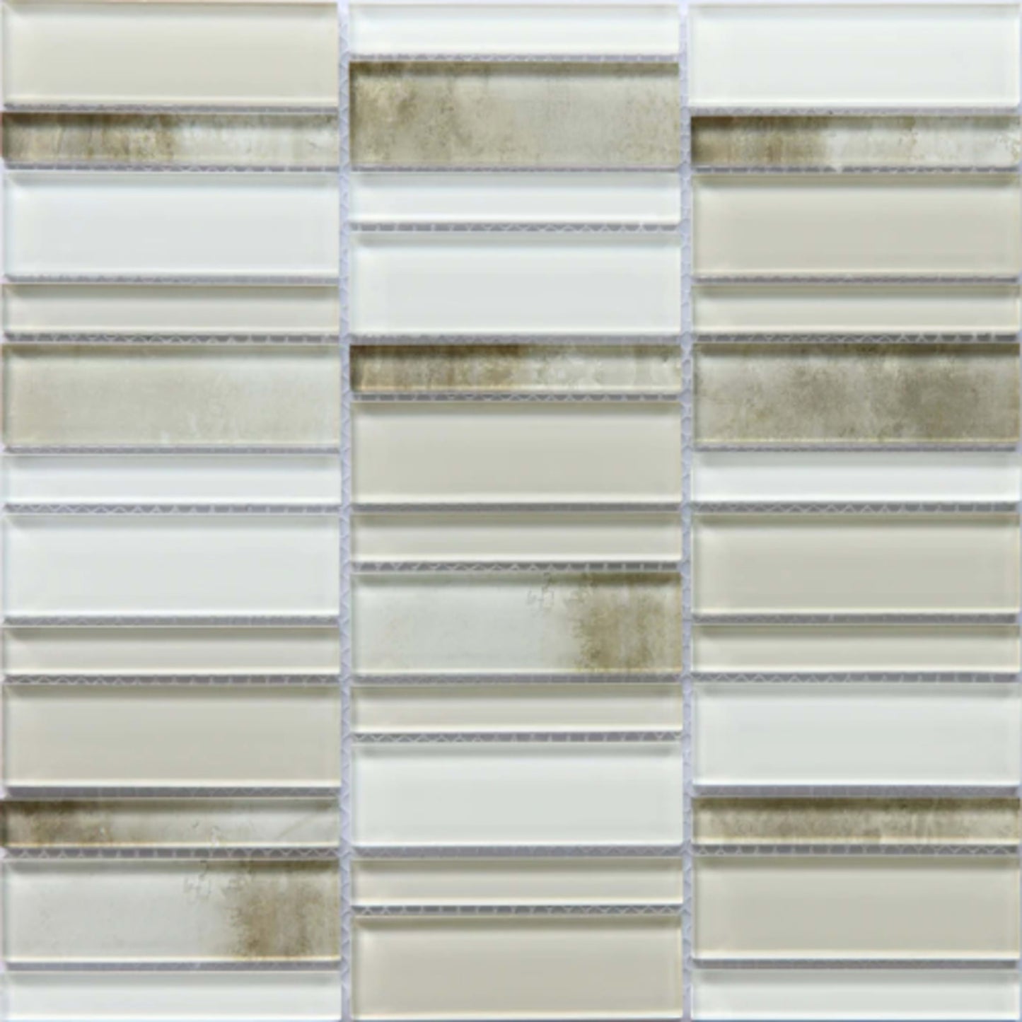 La Vie in Cream Glass Tile