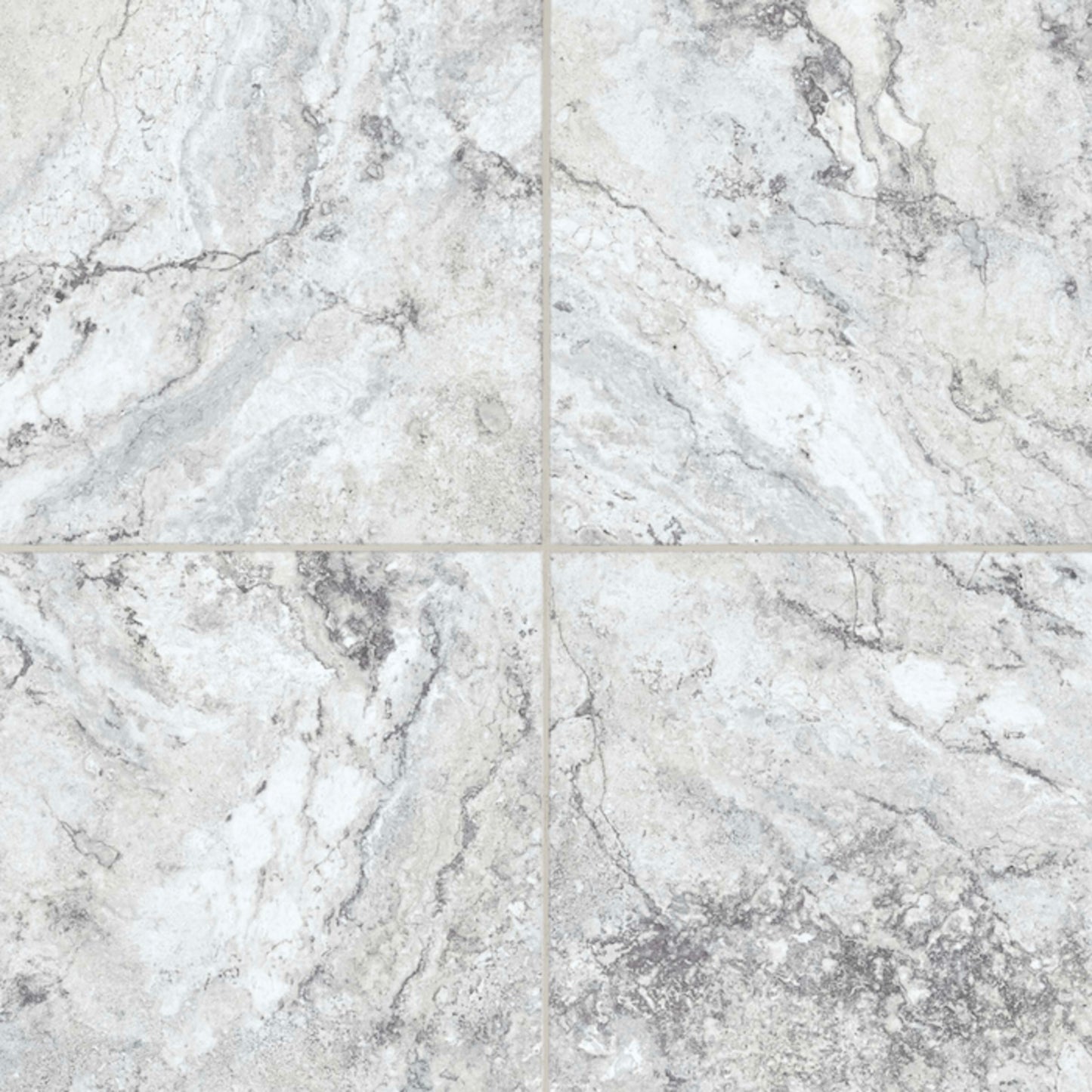 Alterna Gravity in White - High Variation 16" X 16" Luxury Vinyl