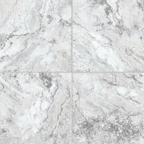 Alterna Gravity in White - High Variation 16" X 16"