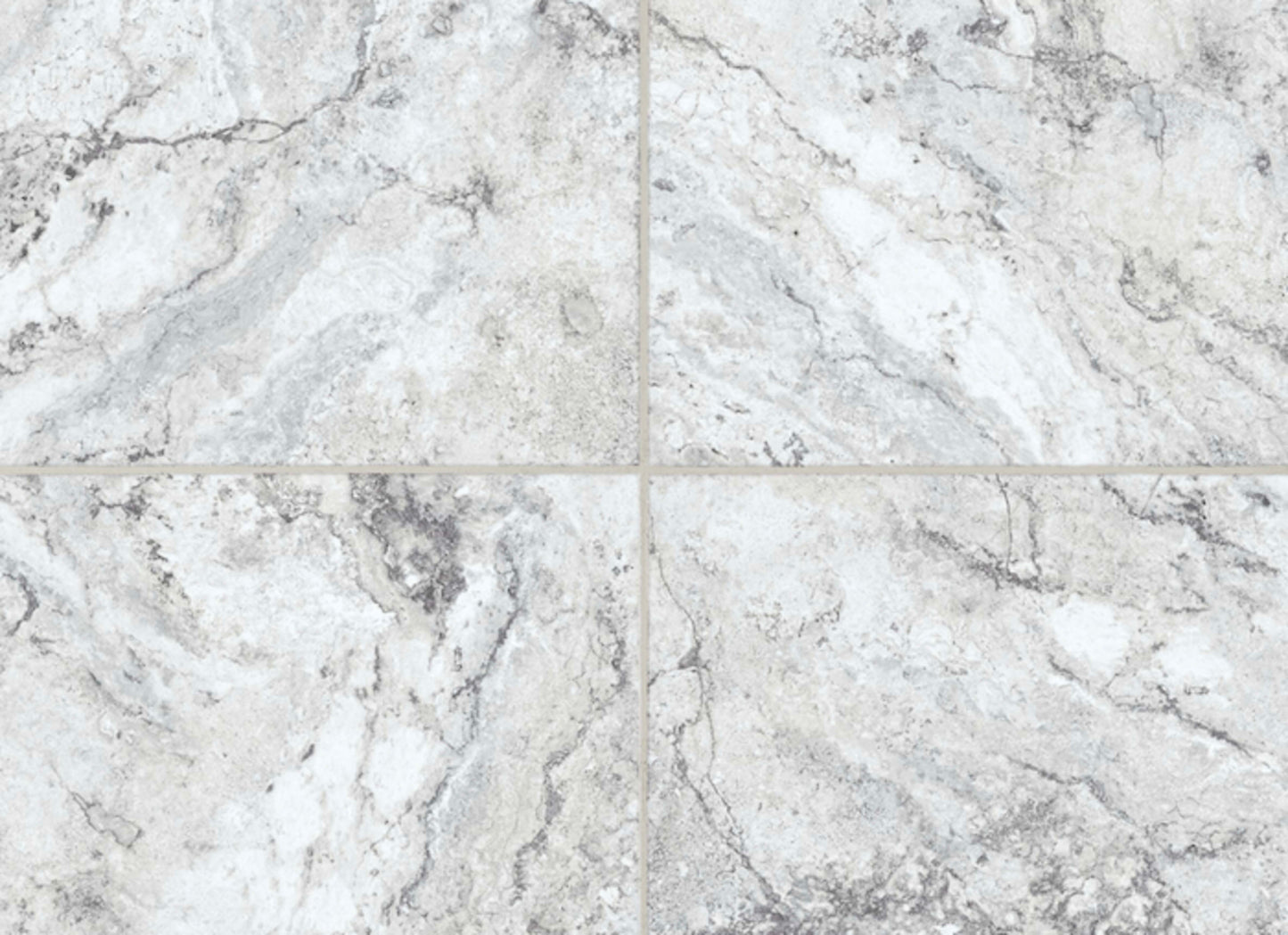 Alterna Gravity in White - High Variation 16" X 16"