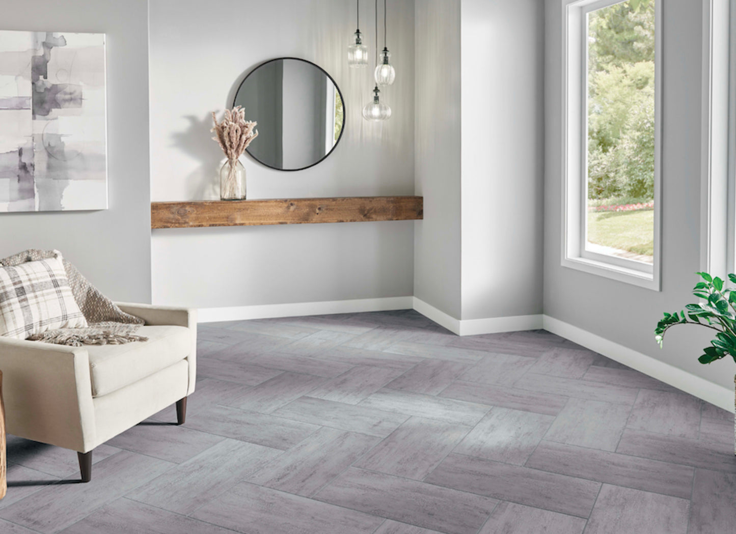 Alterna Grain Directions in Earth-Flax 12" X 24"