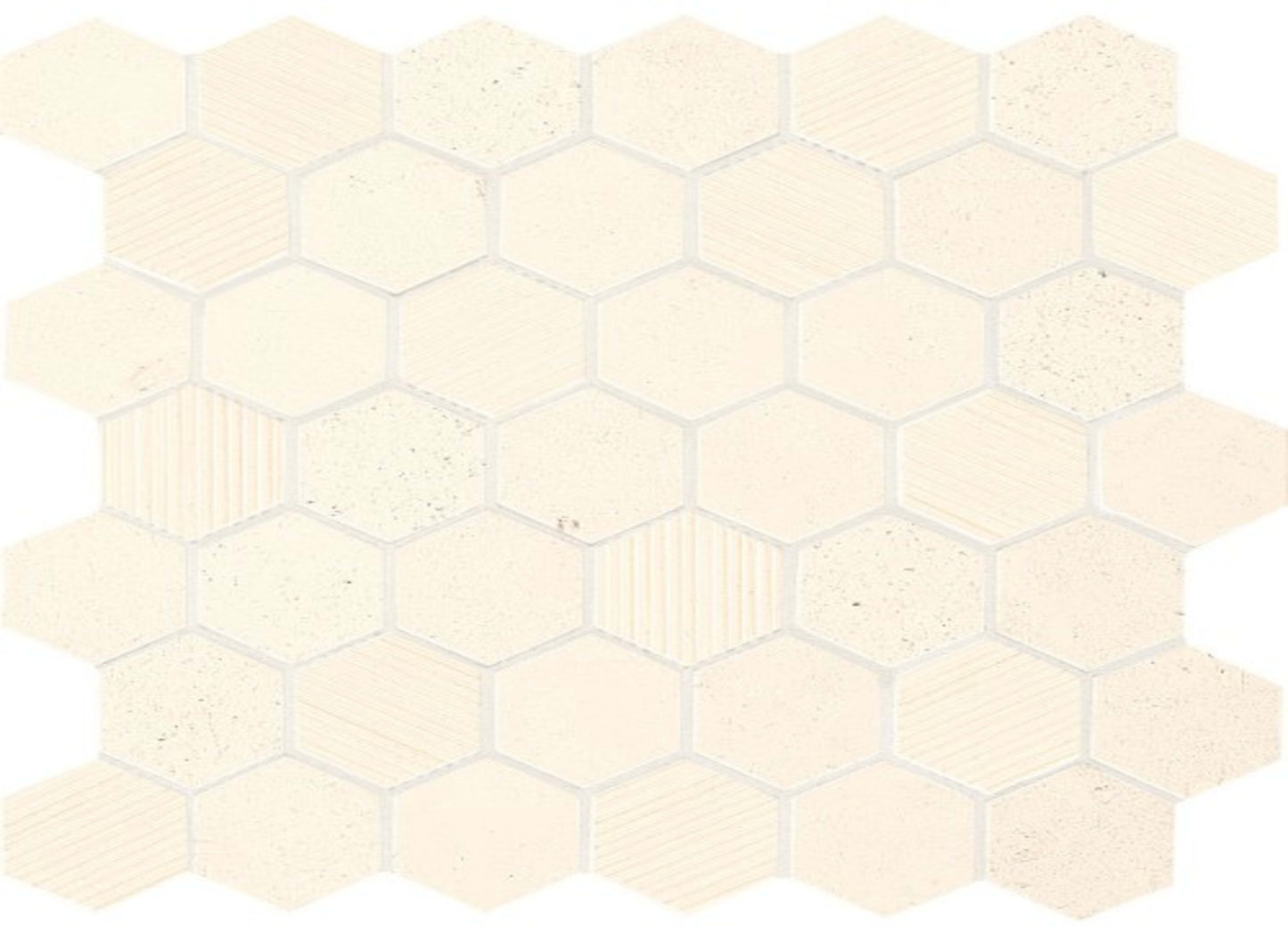 Limestone Collection in Blavet Blanc Hexagon