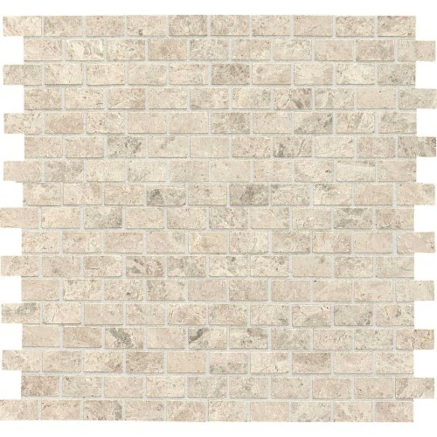 Limestone Collection in Arctic Gray .5x1 Brick Joint Polished Natural Stone