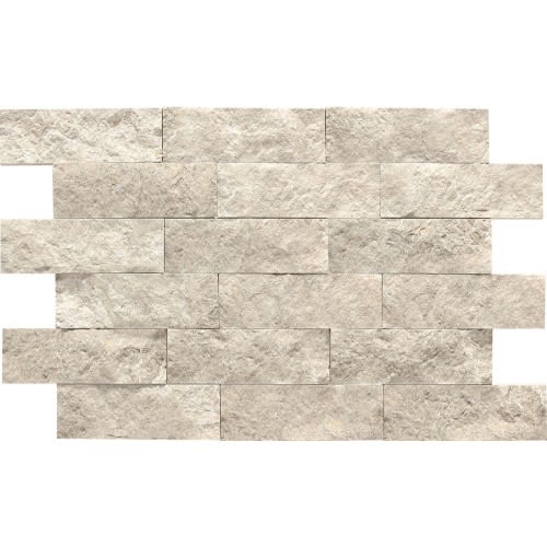 Limestone Collection in Arctic Gray 2x6 Brick Joint Honed