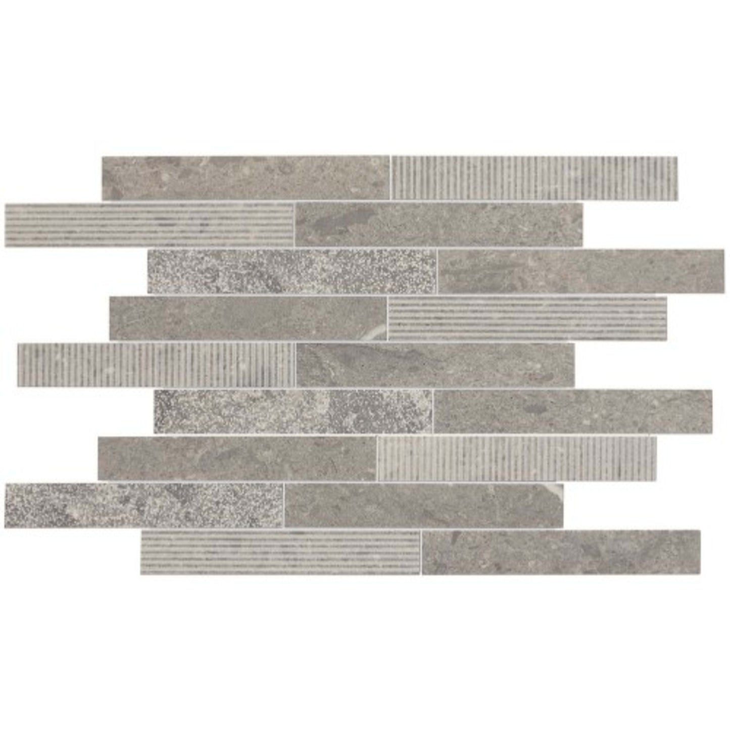 Center City in Arch Grey Linear Brick Joint Natural Stone