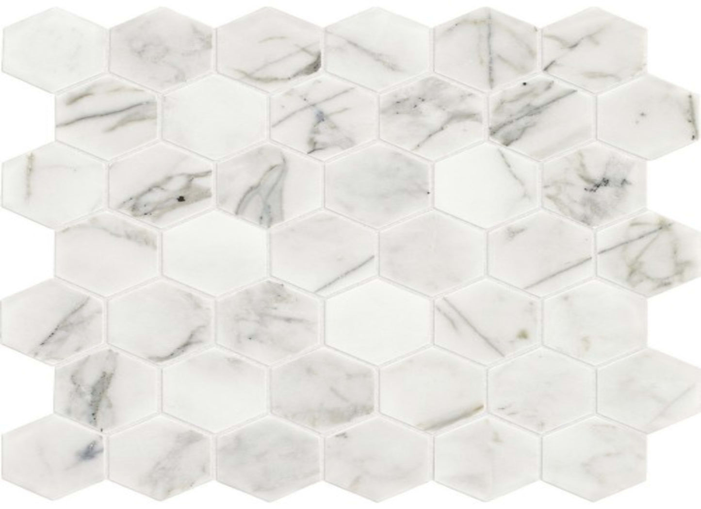 Marble Collection in Venetian Calacatta Hexagon
