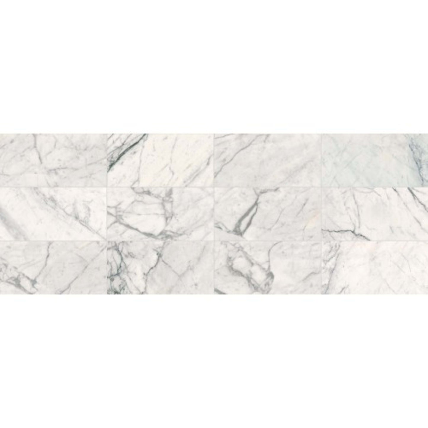 Marble Collection in Statuario 12x24 Honed Natural Stone