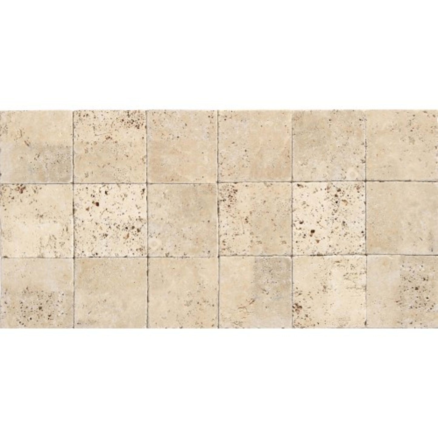 Travertine Collection in Ivory Classico 6x6 Natural Stone