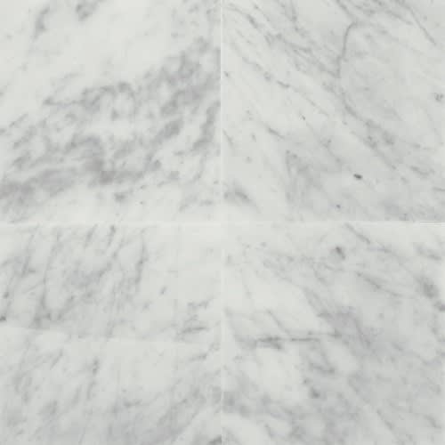 Marble Collection in Carrara White 18x18 Polished