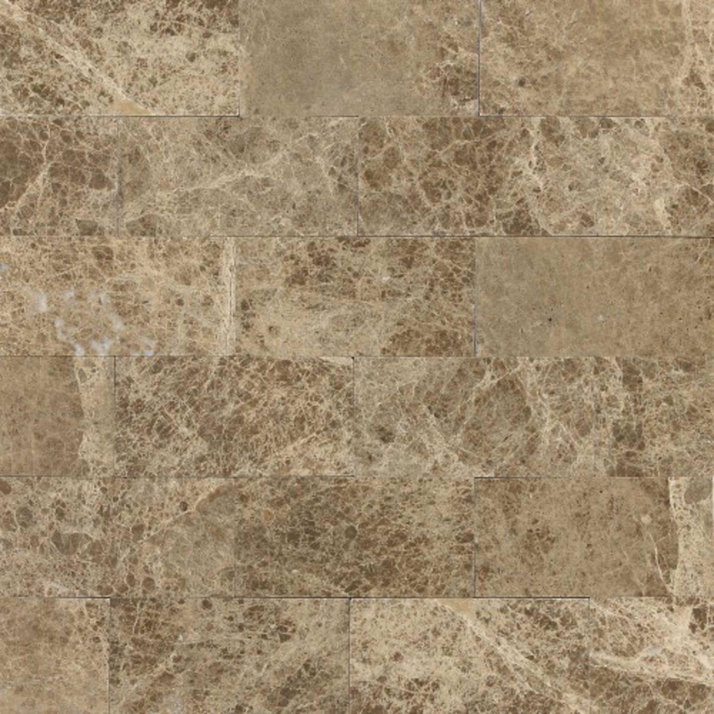 Marble Collection in Emperador Light Classico 3x6 Polished Natural Stone