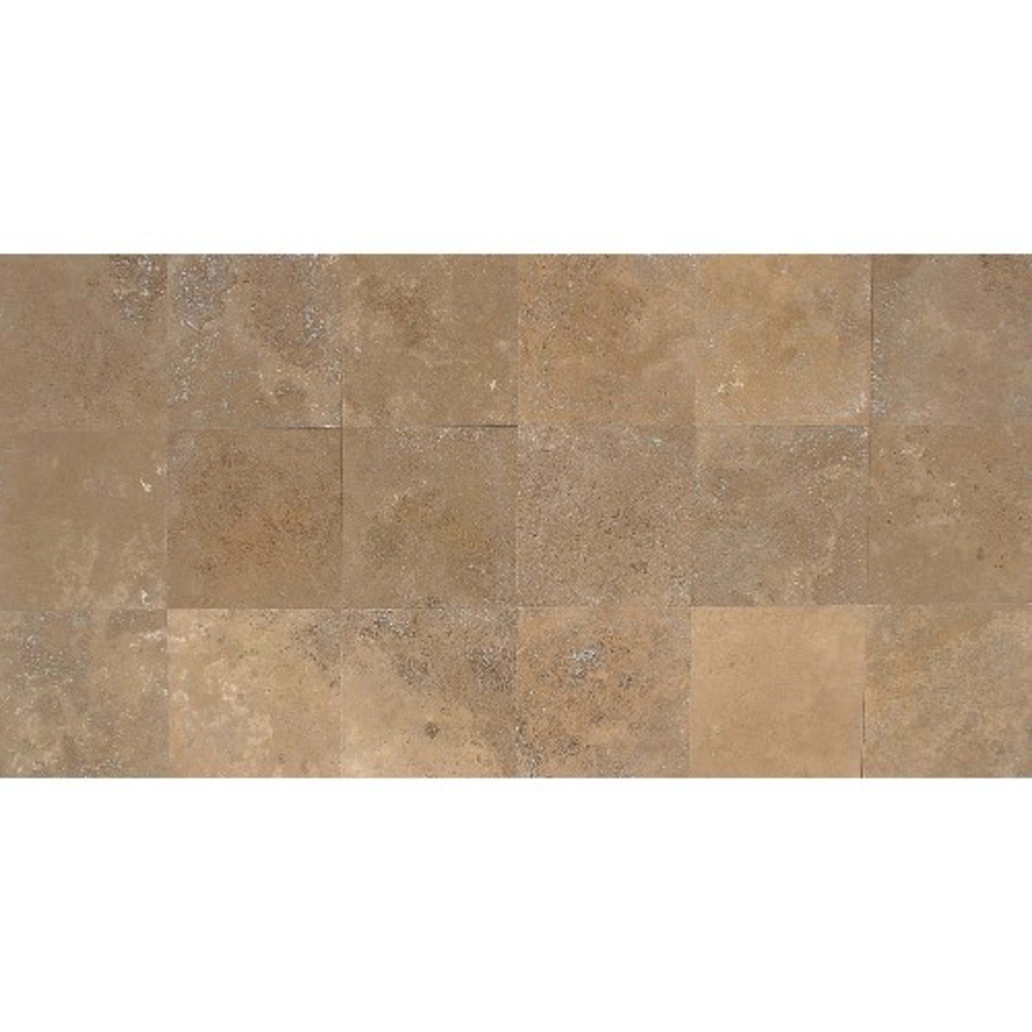 Travertine Collection in Noce 18x18 Honed Natural Stone
