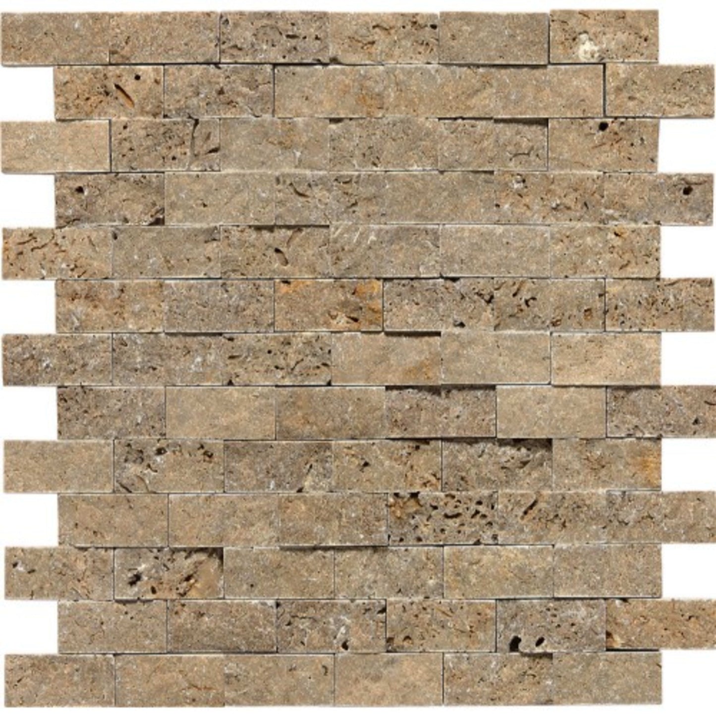 Travertine Collection in Noce Brick Joint Natural Stone