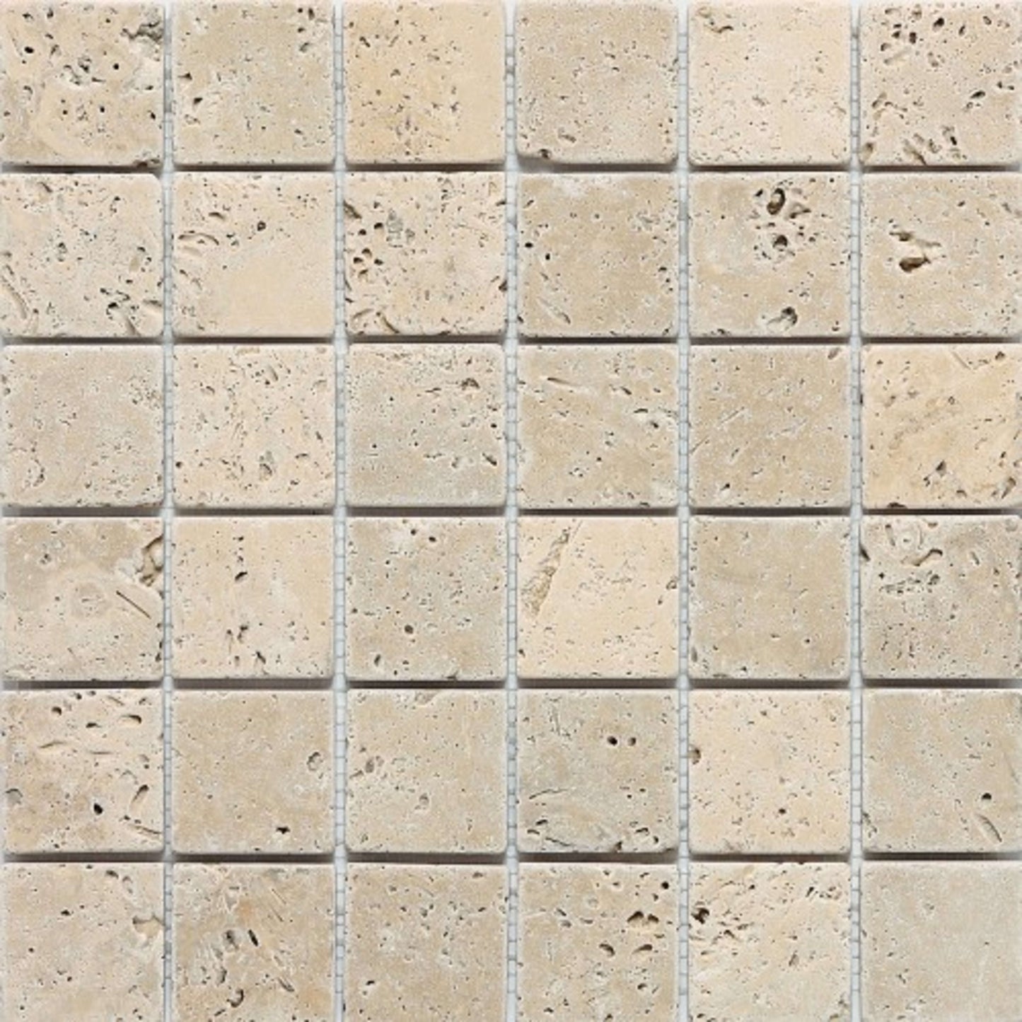 Travertine Collection in Mediterranean Ivory Straight Joint Natural Stone