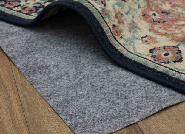 Dual Surface Thin Lock Rug Pad Grey in Grey 12'X15'