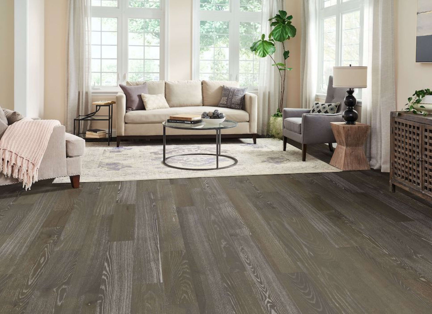 Standing Timbers Ash Engineered in Timberline Gray 6.5"