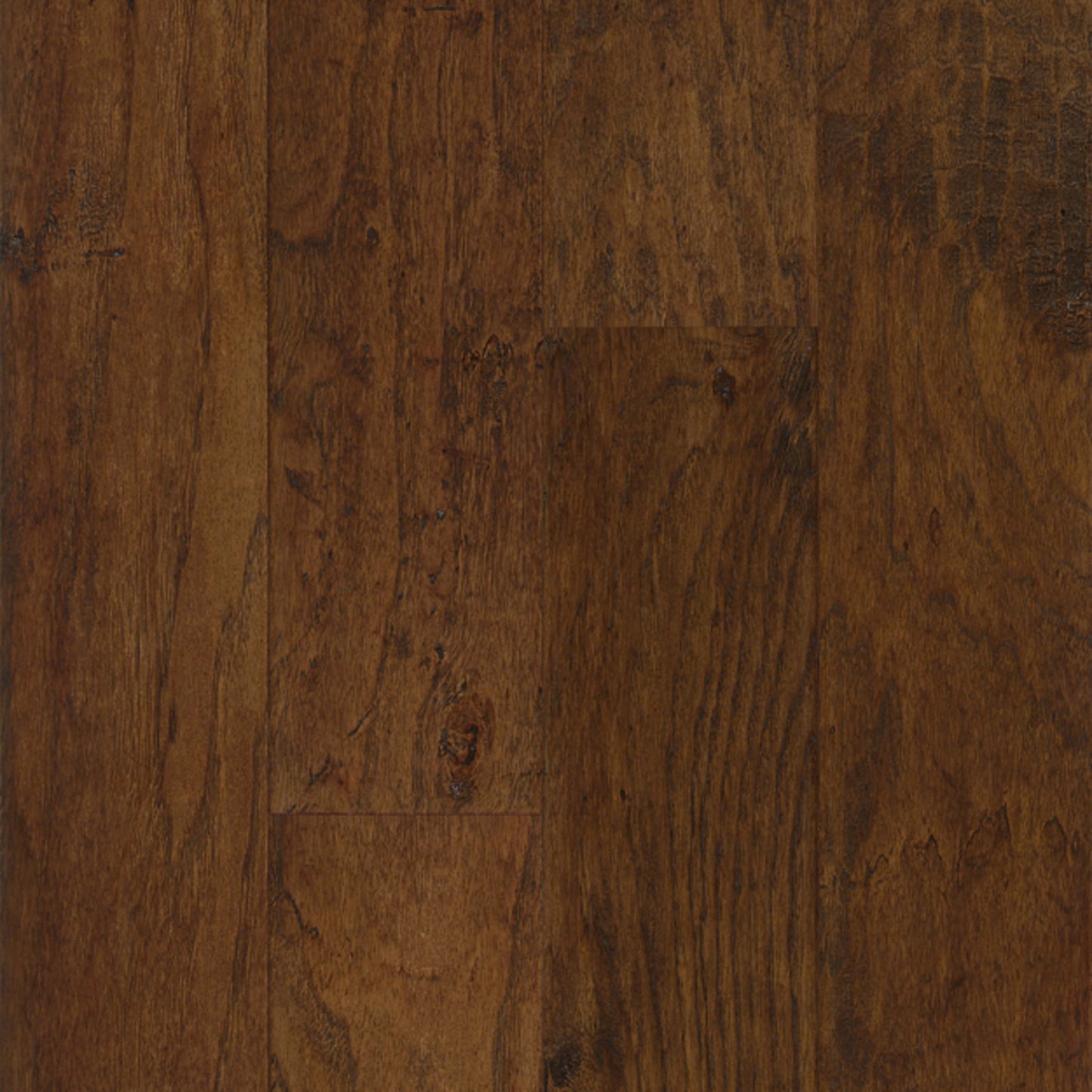 American Scrape Hickory Engineered in Wilderness Brown Hardwood