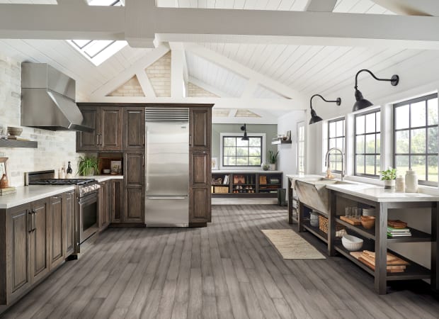 Hydropel Hickory Engineered in Light Gray 5" | Bruce