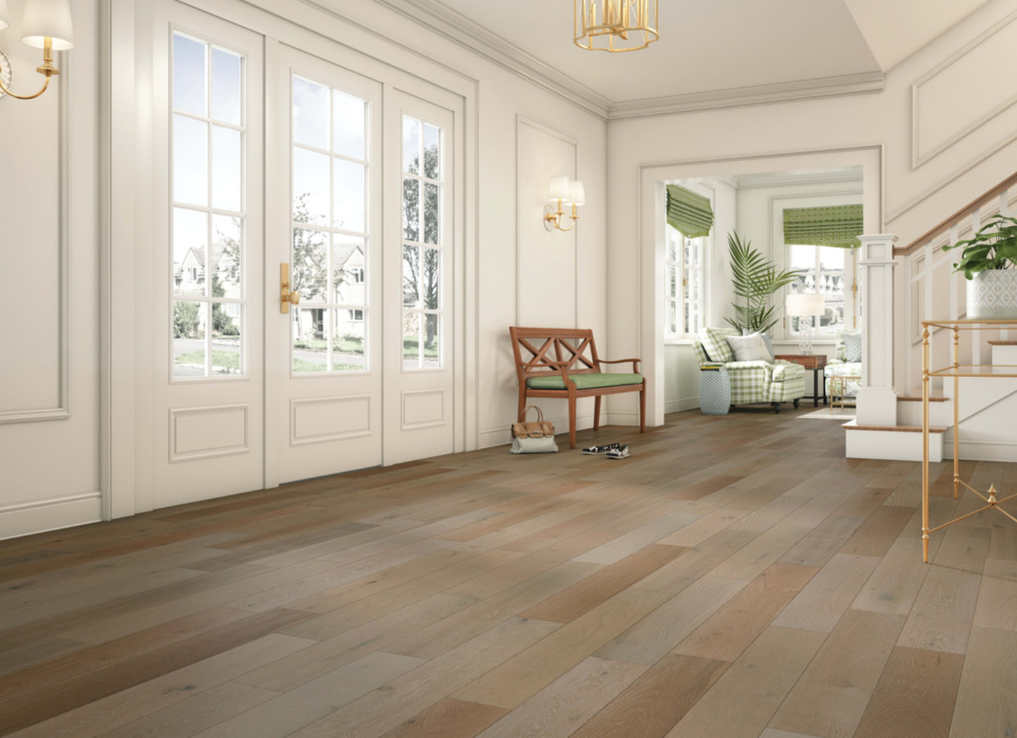 TimberBrushed Silver White Oak Engineered in Coast To Coast