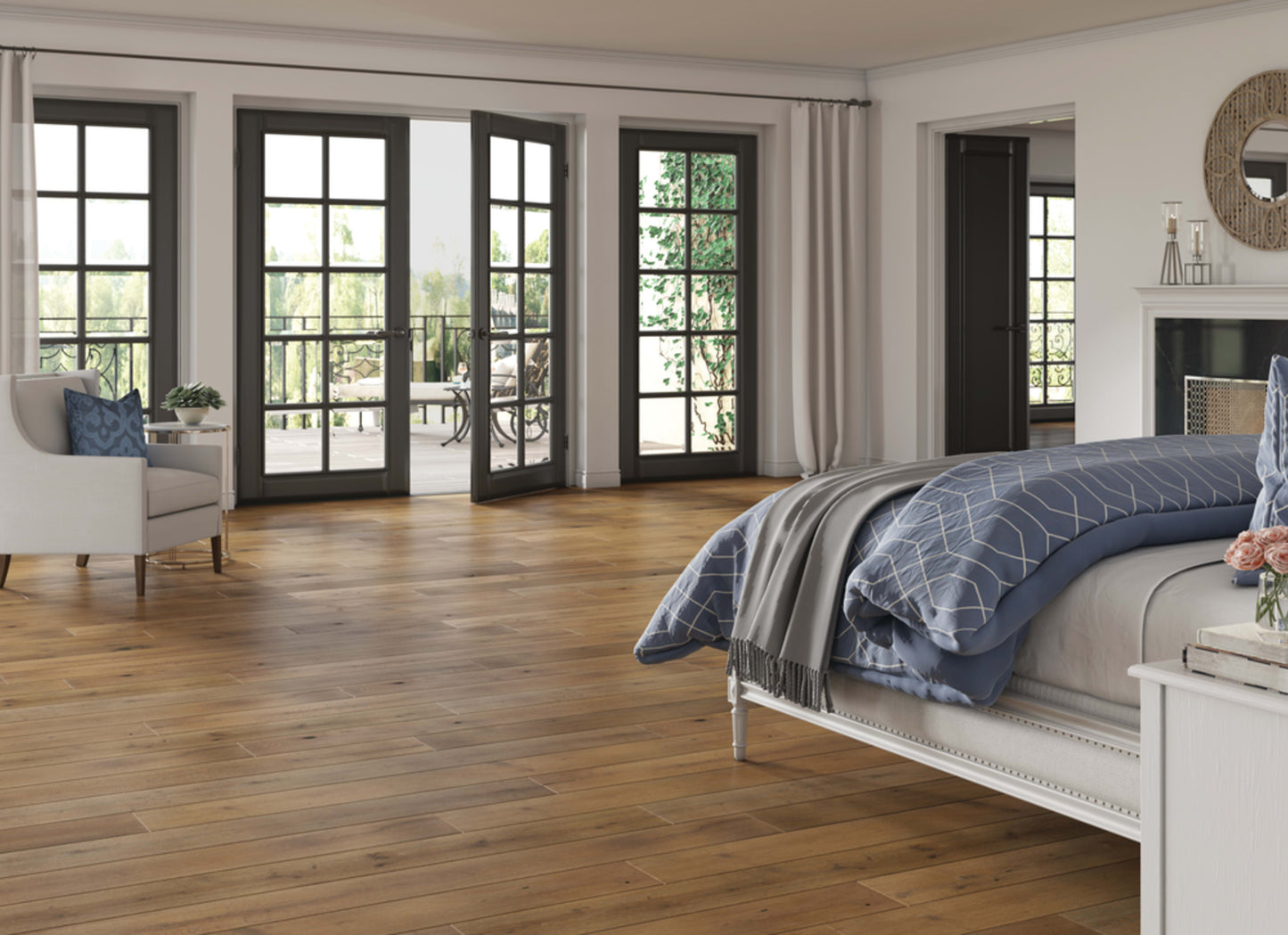 TimberBrushed Gold White Oak Engineered in Sand Mountain