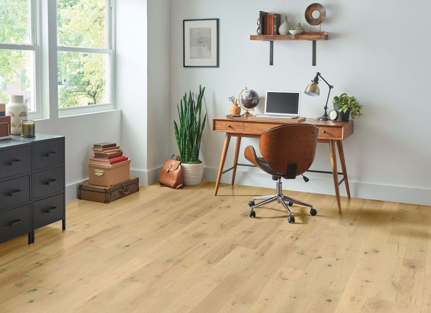 TimberBrushed Bronze White Oak Engineered in Seaside Perfect 5"