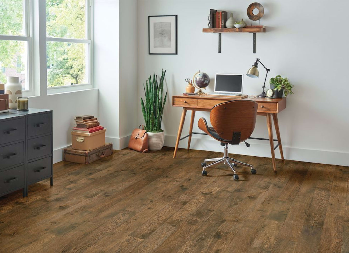 TimberBrushed Bronze White Oak Engineered in Tranquil Shade 5"