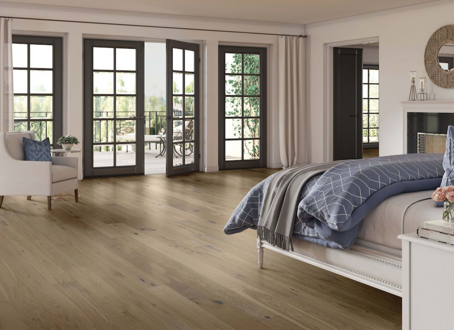 TimberBrushed Gold White Oak Engineered in Beach Day 7.48"