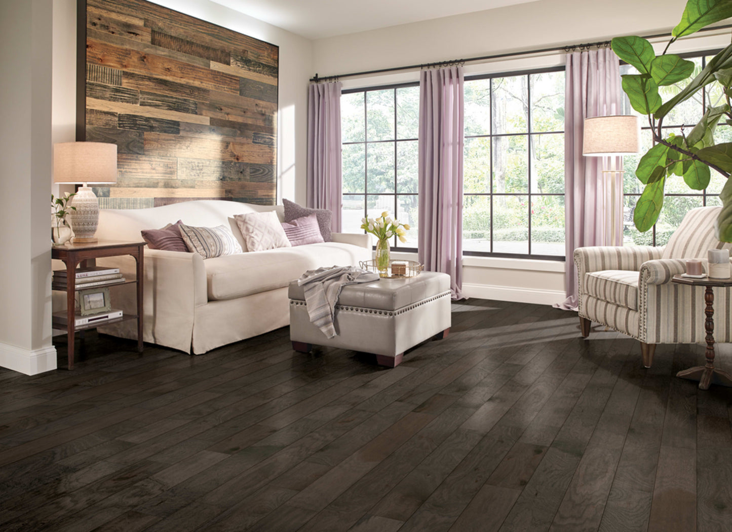 Rural Living Hickory Engineered in Misty Gray