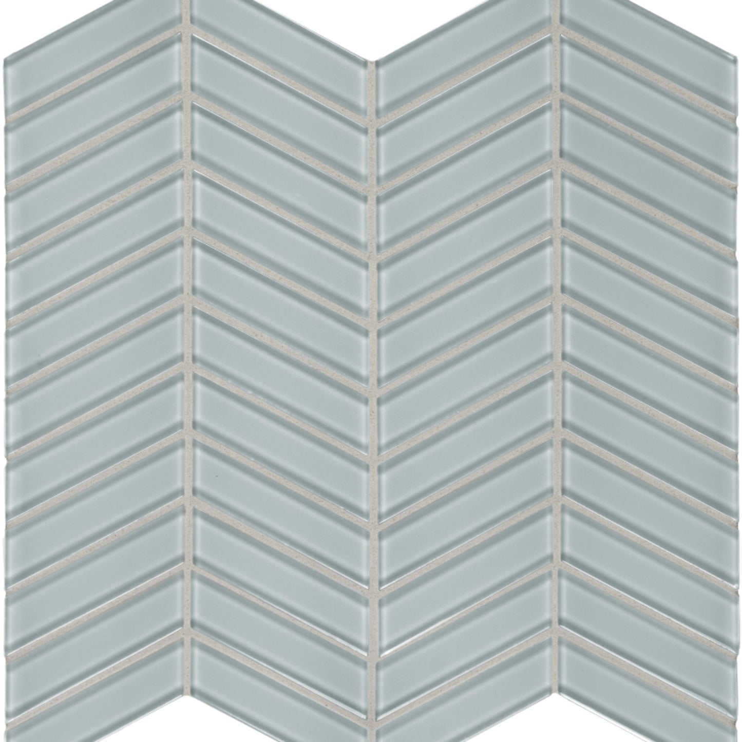 Element in Cloud Chevron Mosaic Glass Tile