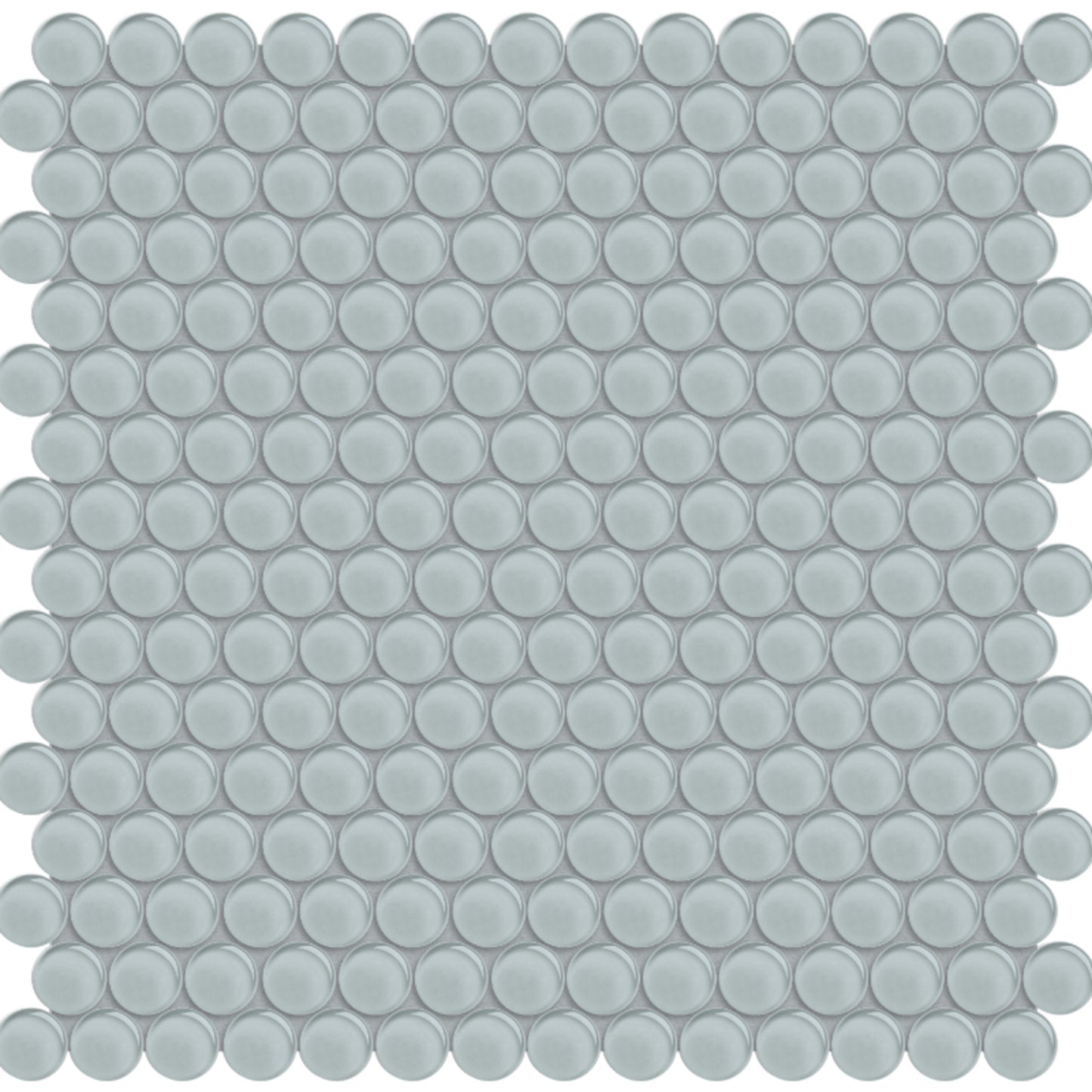 Element in Cloud Penny Round Mosaic Glass Tile