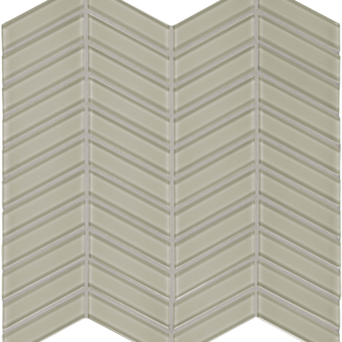 Element in Earth Chevron Mosaic Glass Tile