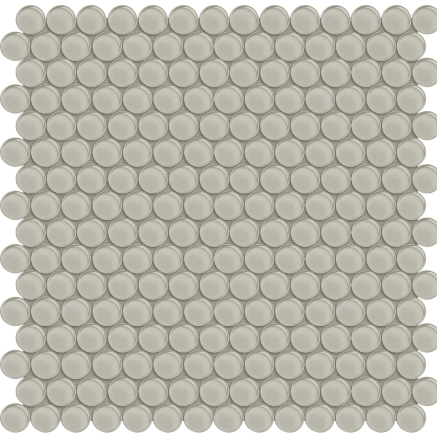 Element in Earth Penny Round Mosaic Glass Tile