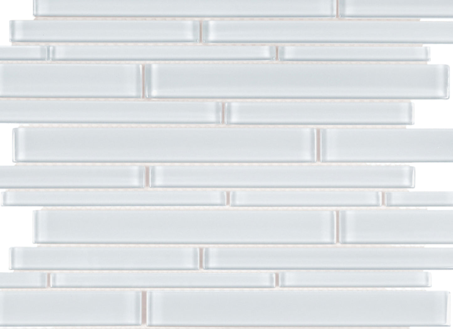 Element in Ice Random Strip Mosaic