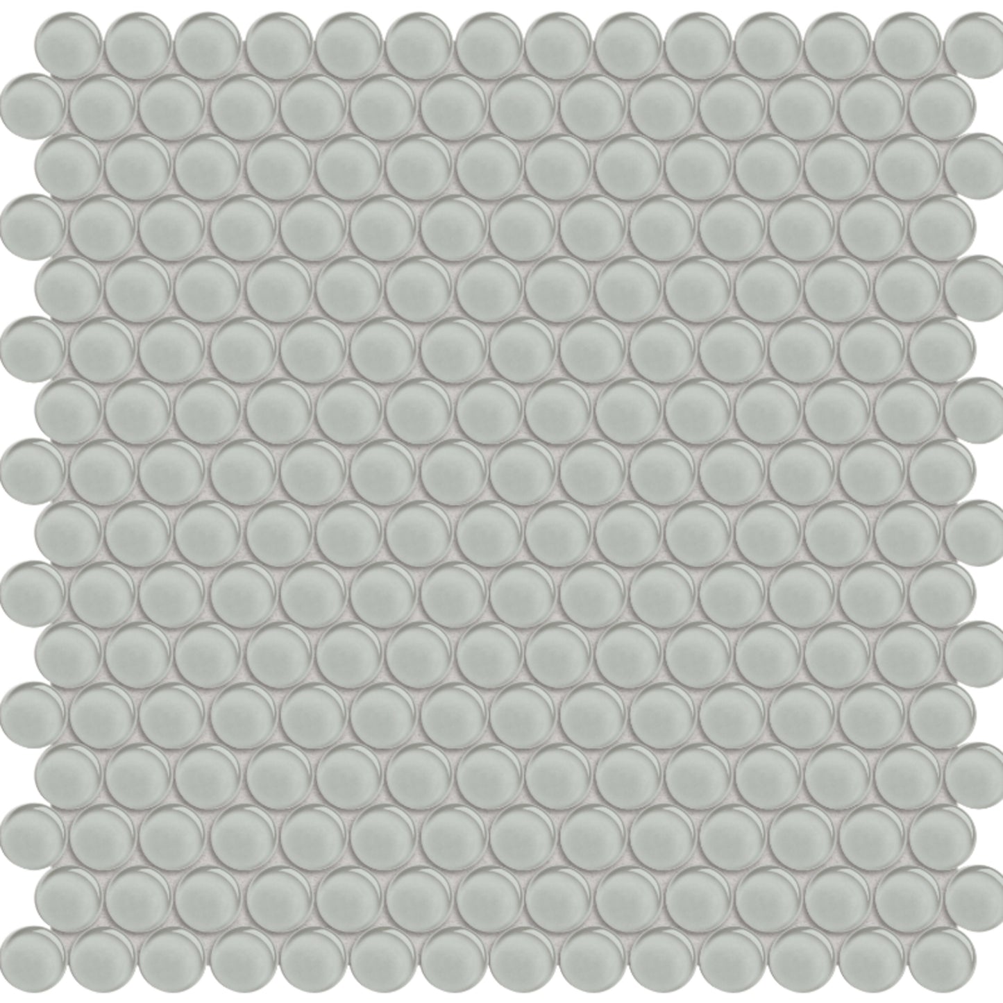 Element in Mist Penny Round Mosaic Glass Tile