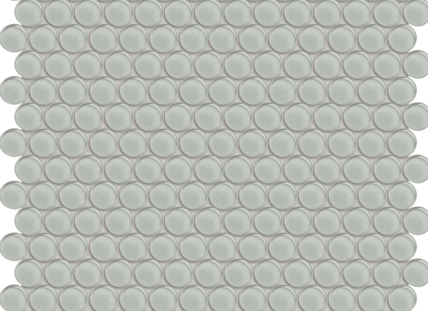 Element in Mist Penny Round Mosaic