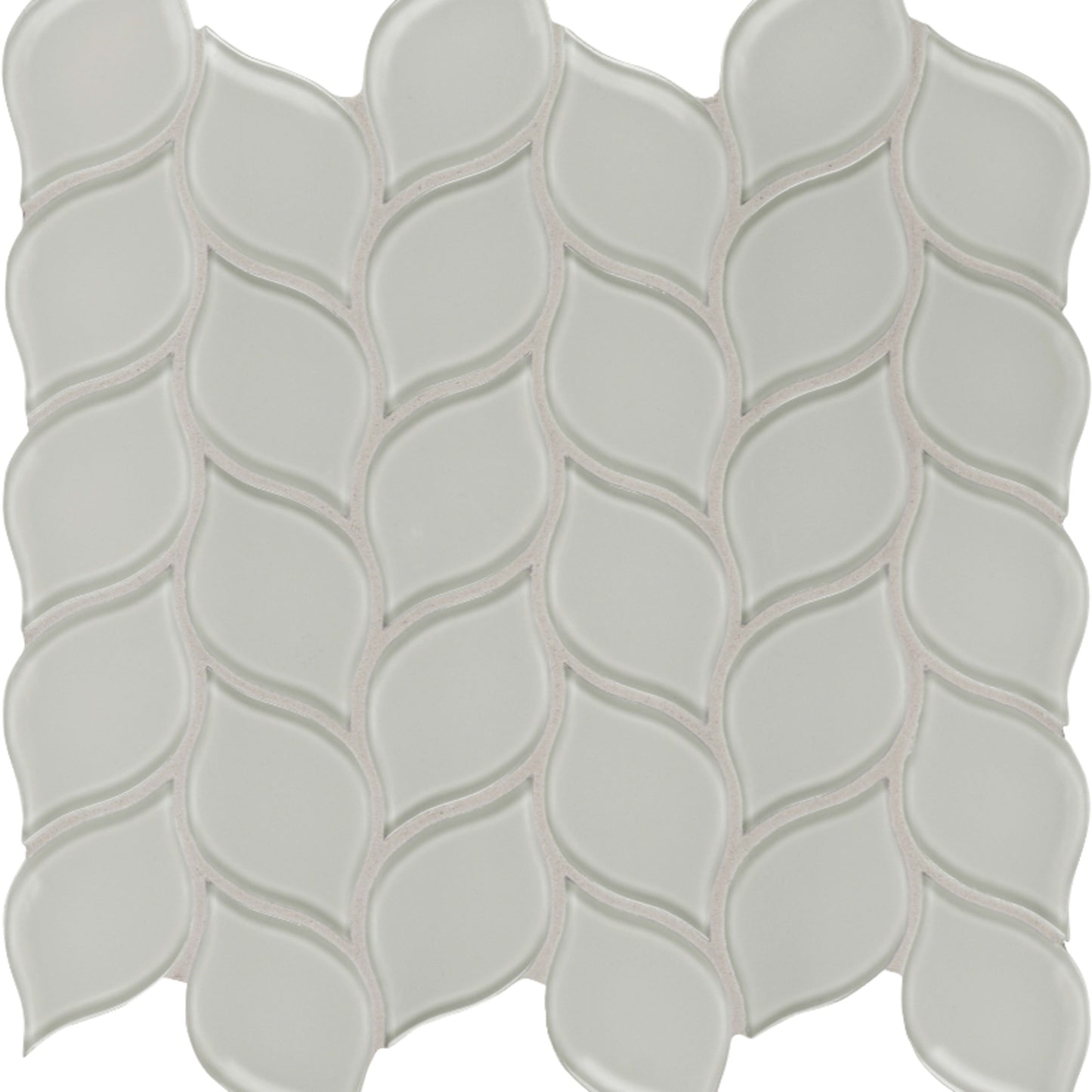 Element in Mist Petal Mosaic Glass Tile