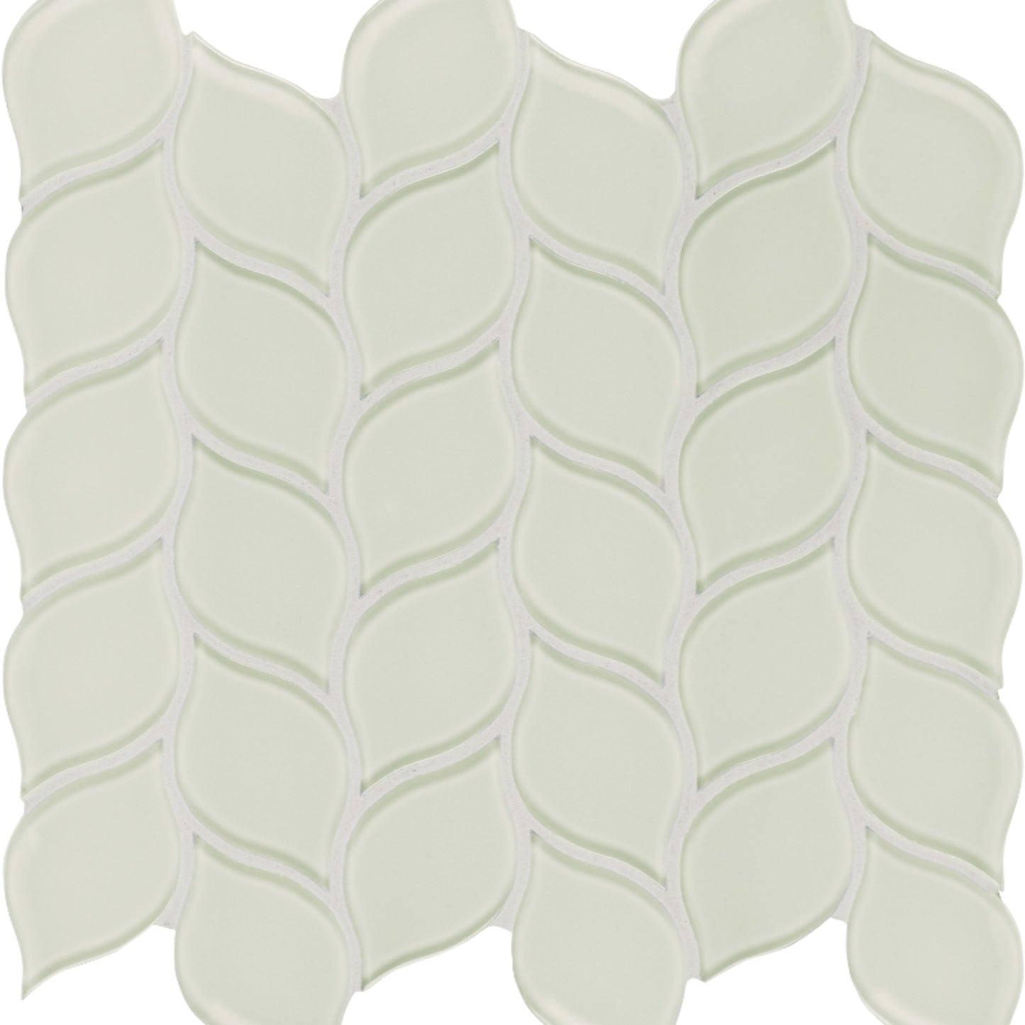 Element in Sand Petal Mosaic Glass Tile