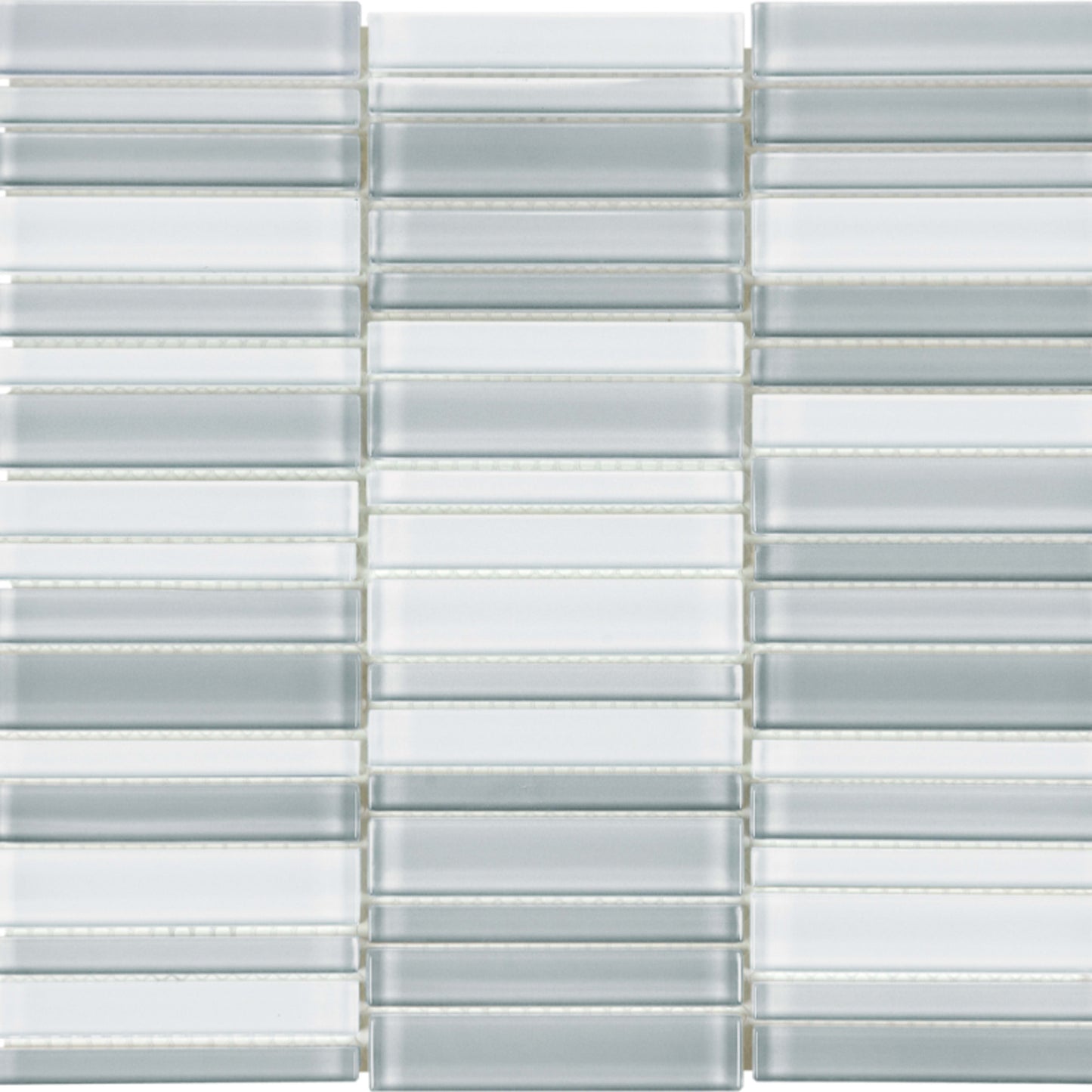 Element in Shades Of Grey Blend Stacked Glass Tile