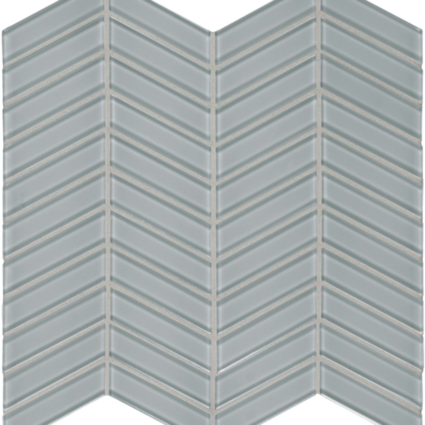 Element in Shadow Chevron Mosaic Glass Tile