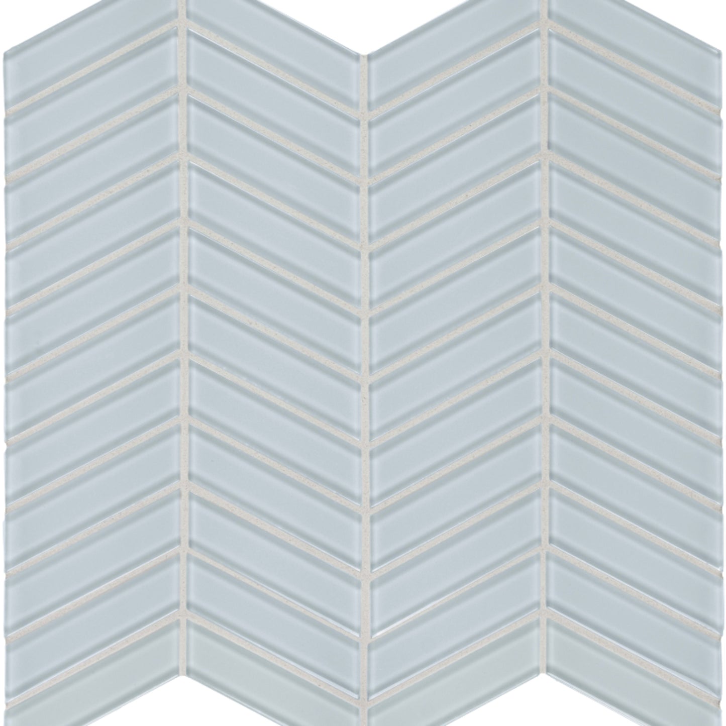 Element in Skylight Chevron Mosaic Glass Tile