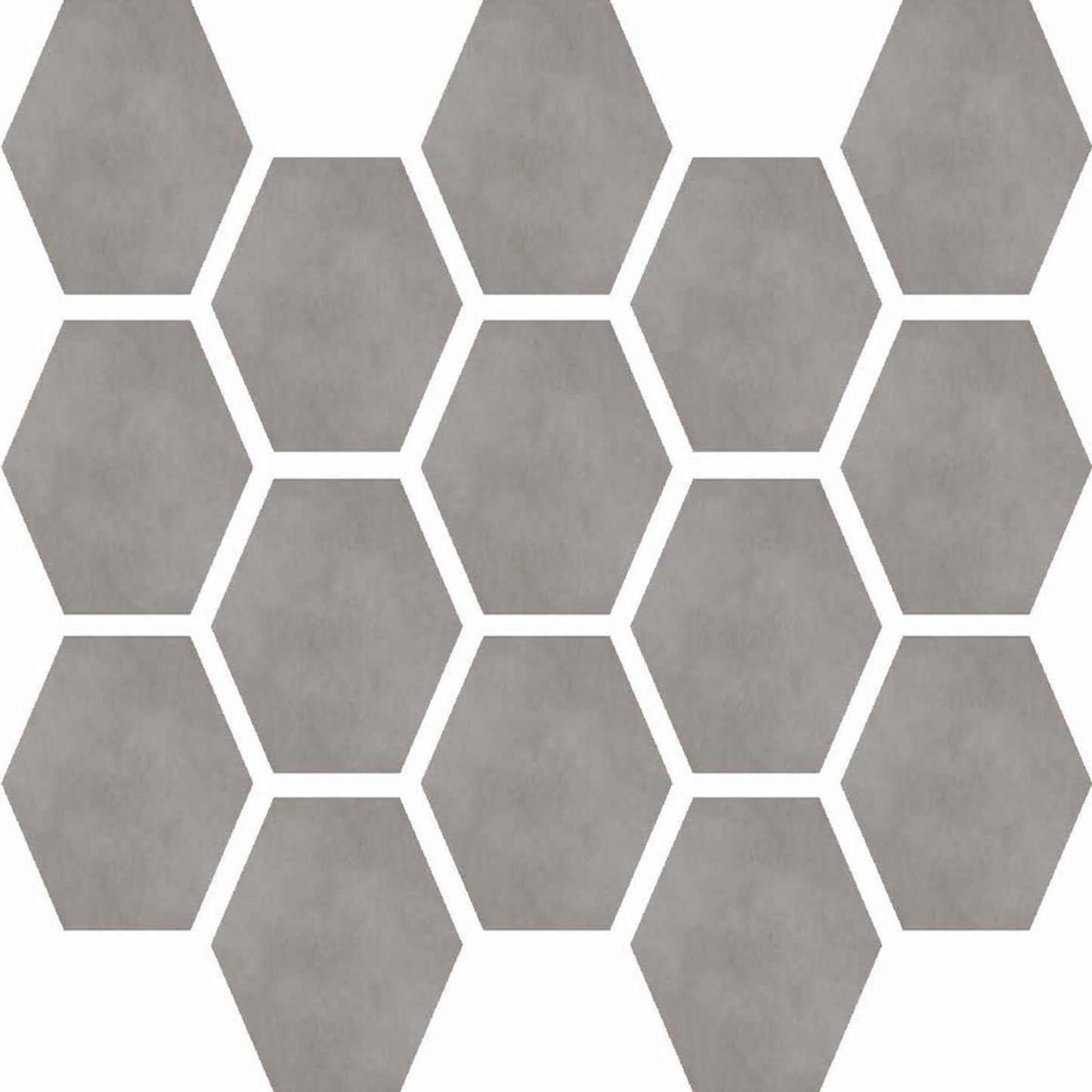Etna in Gris Hexagon Mosaic Tile