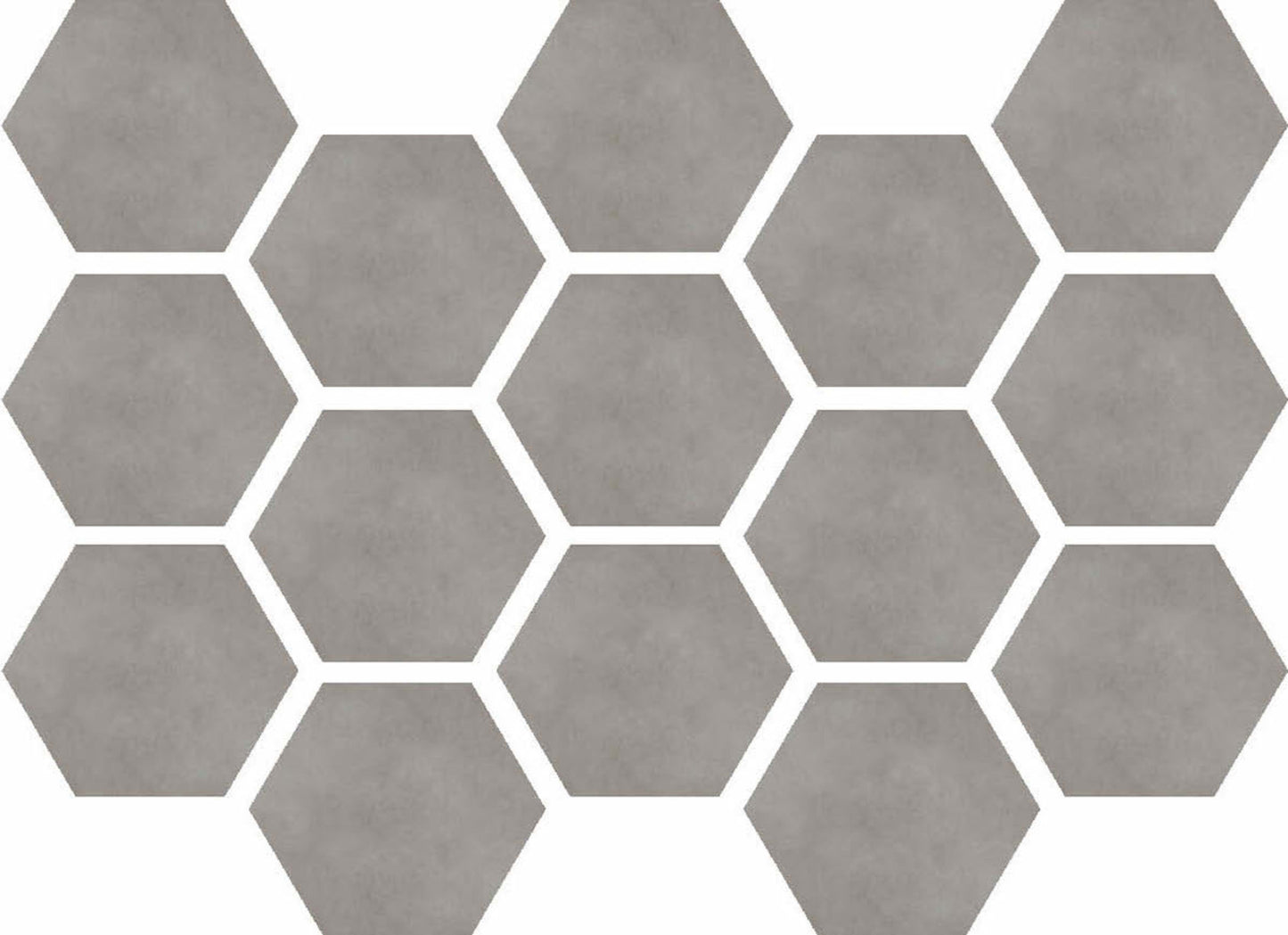 Etna in Gris Hexagon Mosaic